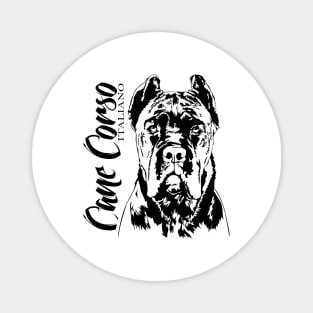 Cane Corso Italiano dog portrait dog mom Magnet